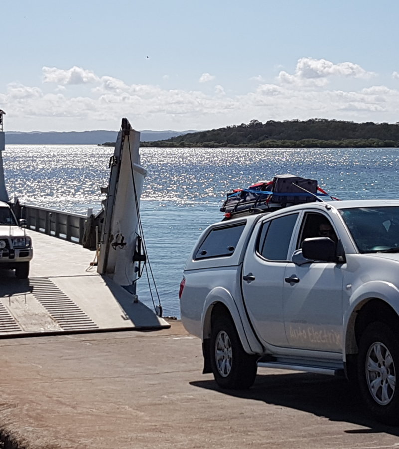 Racing on Fraser Island